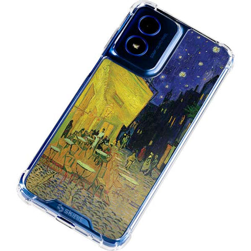 Cafe Terrace at Night by Van Gogh Moto G 5G (2024) Clear Case